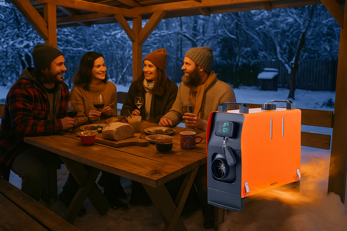 🔥 Суха дизелова печка от Interext – топлина навсякъде без ток