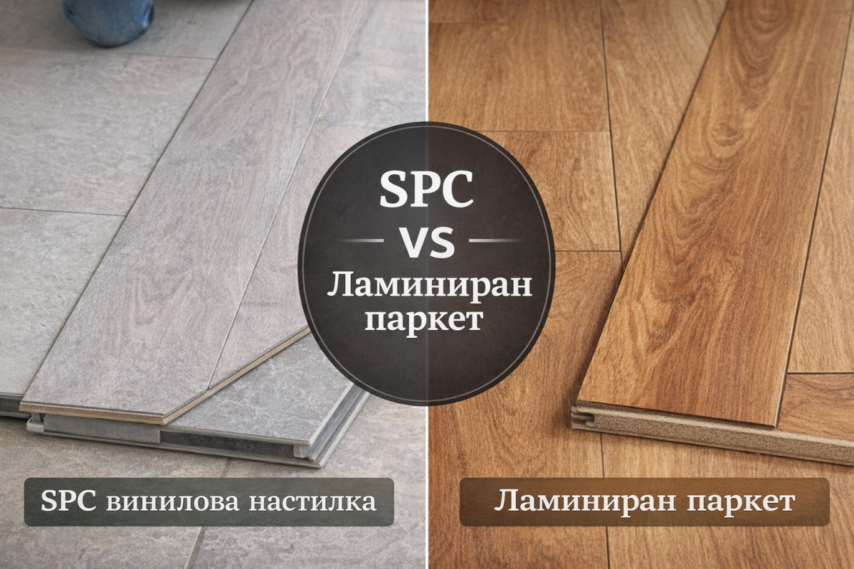 SPC vs Ламиниран паркет — кое да изберем?