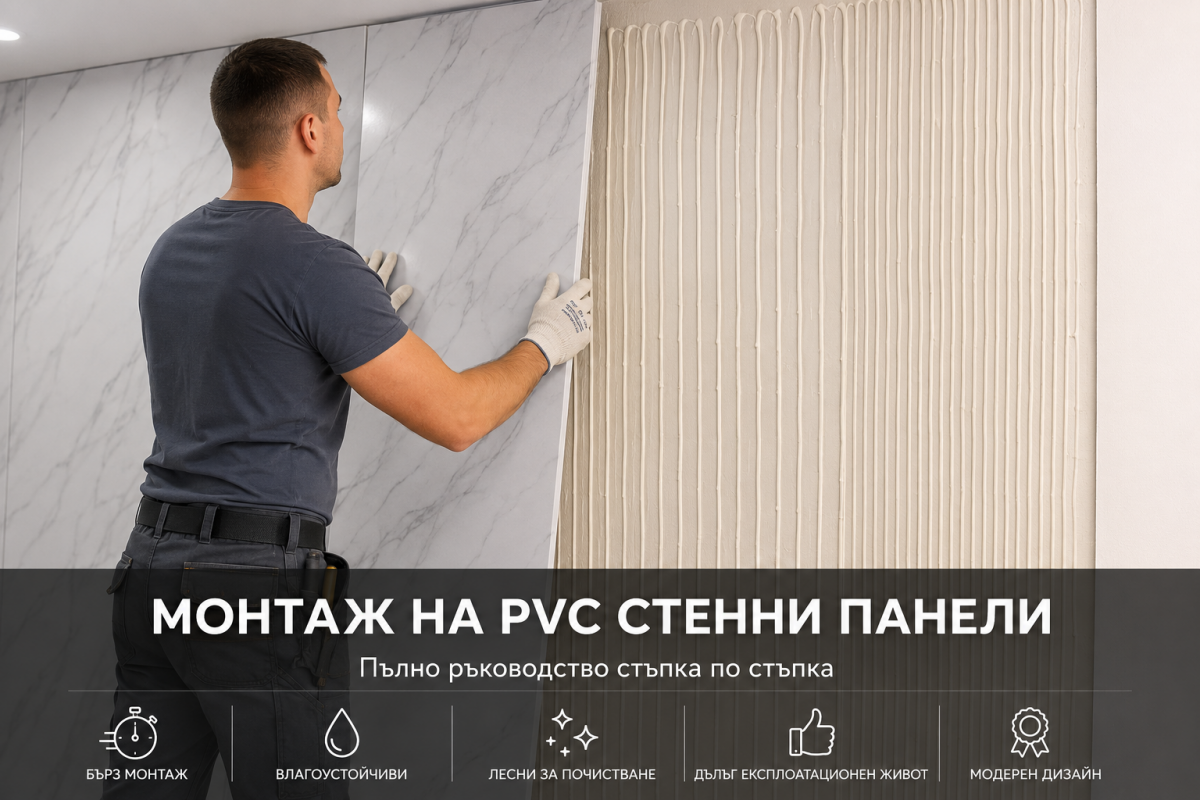 Монтаж на PVC стенни панели – Пълно ръководство стъпка по стъпка | Interext