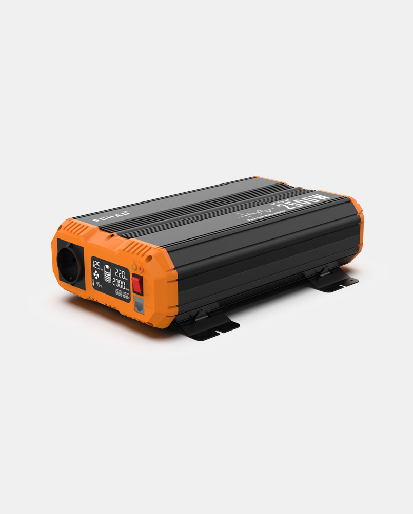 FCHAO 2500W Инвертор с чиста синусоида 12V → 230V | LCD дисплей | Дистанционно управление