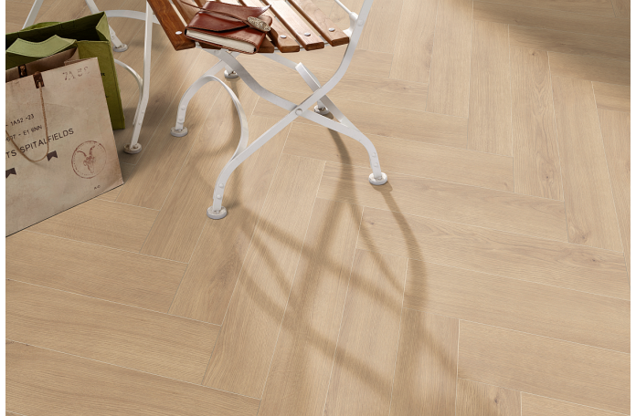 Немски ламиниран паркет Естествен дъб Хармония MH1007 — AC5 / 10 мм / 4V (Рибена кост)