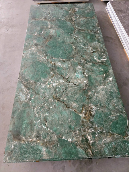 ПВЦ панел INTER 28 – Мат Зелен Мрамор | 1220×2600×3 мм