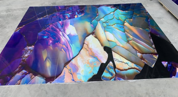 Луксозен комплект PVC панели – Кристален ефект, 3 броя (1200×2800×3 мм) INTER 38