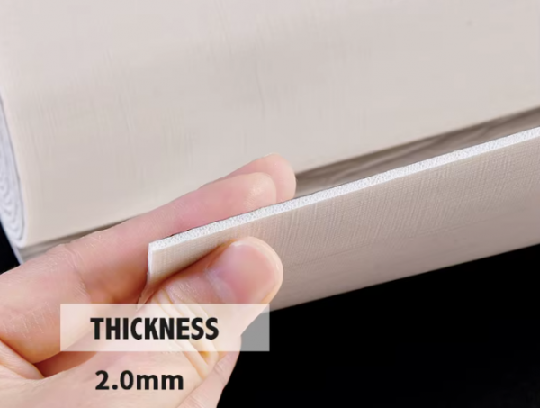 Самозалепващ PVC тапет „Лен“ — цвят жълт