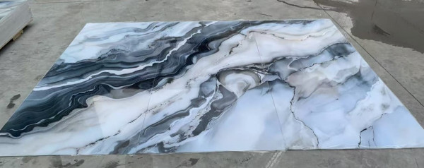 Луксозен комплект PVC панели „Сиво-бял мрамор“ – 3 броя (1220×2800×3 мм) INTER 39