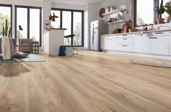 Немски ламиниран паркет Бежов дъб Макро 1018 — AC5 / 10 мм / 4V-23.47€м2