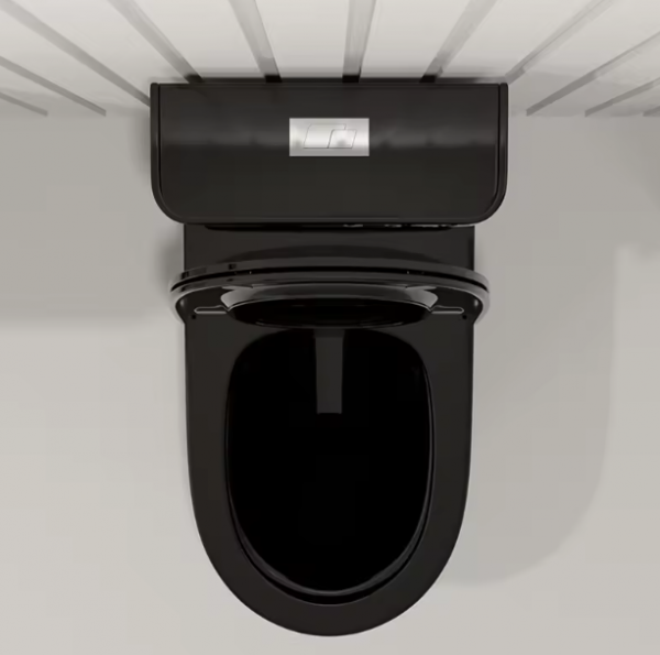 Керамичен моноблок Черен гланц – дизайнерски пепит