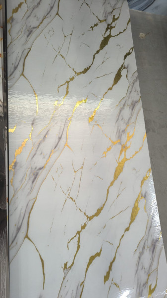 Самозалепващ мраморен панел Calacatta Gold White – INTER 06