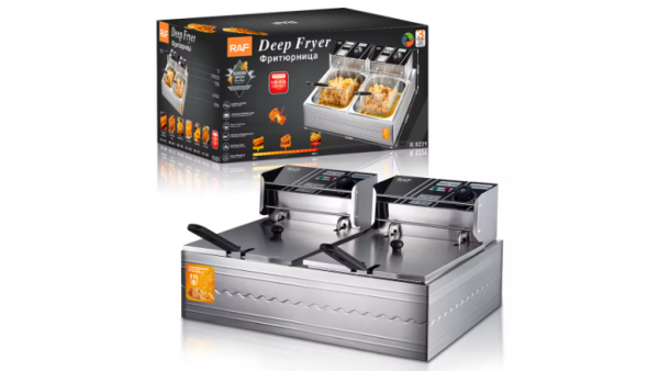 Професионален Фритюрник RAF R5221 – Двоен съд, професионална мощност