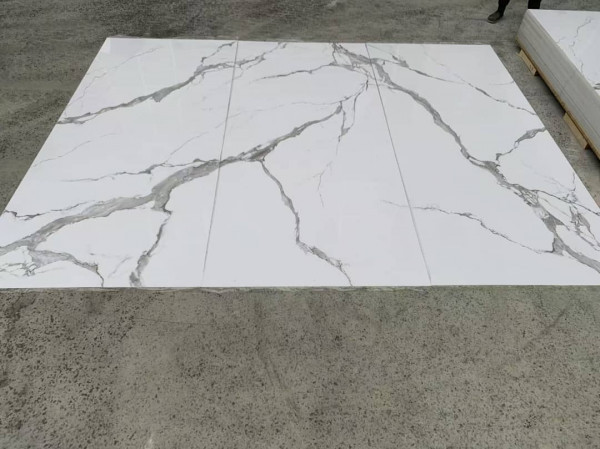 PVC стенен панел INTER 41 – Мрамор Бяло-сива вена (комплект 3 броя)