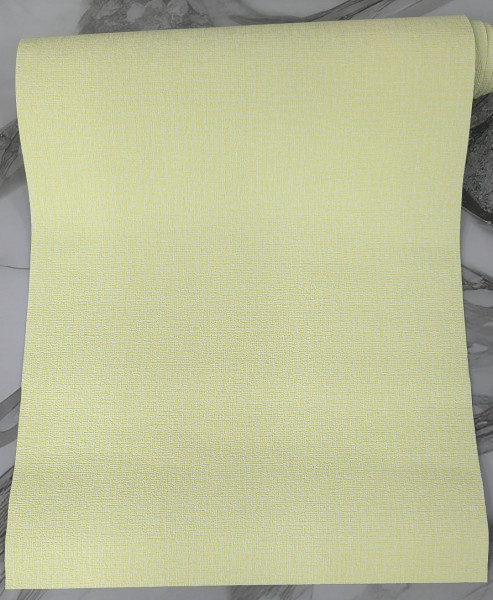 Самозалепващ PVC тапет „Лен“ — цвят жълт