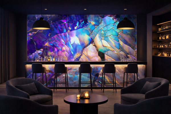 Луксозен комплект PVC панели – Кристален ефект, 3 броя (1200×2800×3 мм) INTER 38