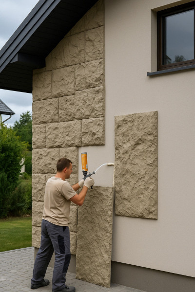 Фасаден ПУ стенен панел модел Y1  1200*600*60мм