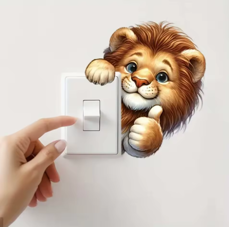 Самозалепващ стикер за електрически ключ – Лъвче