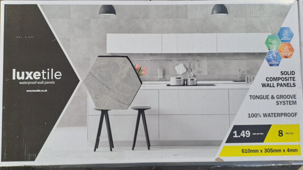 SPC Композитен стенен панел Argenta Grey
