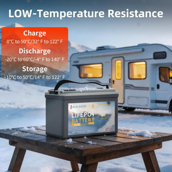 SUN SHOW LiFePO4 батерия 12.8V 100Ah Bluetooth 1280Wh